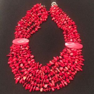 Chunky Coral Necklace